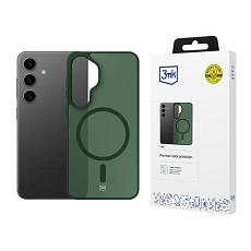 3mk ochranný kryt Smoke MagCase Green pro Samsung Galaxy S24