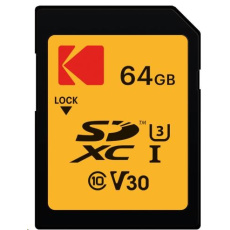 Kodak paměťová SD karta 64GB UHS-I U3 V30 Ultra