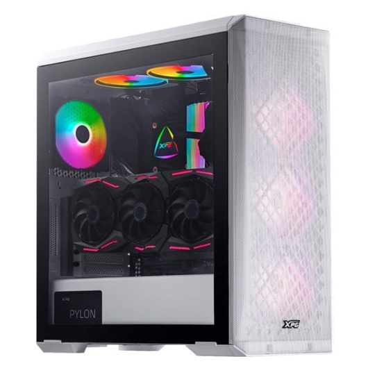 ADATA XPG case DEFENDER Mid-Tower, bez zdroje, 3x 120mm Fan, Bílá