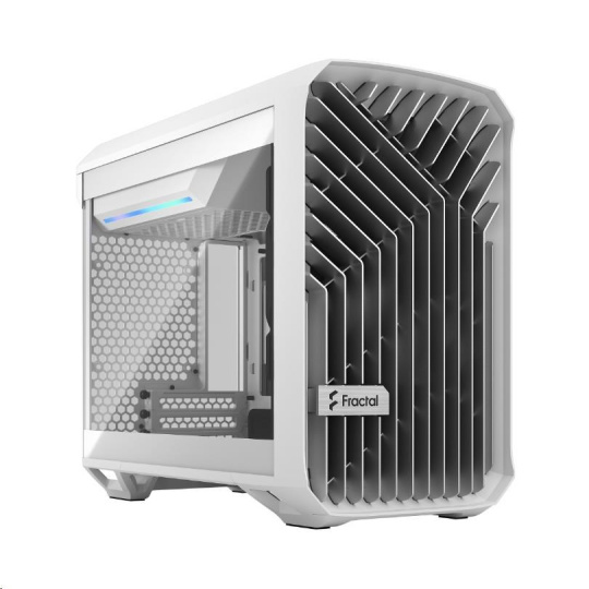 FRACTAL DESIGN skříň Torrent Nano White TG Clear Tint, USB 3.1 Type-C, 2x USB 3.0, bez zdroje, mITX