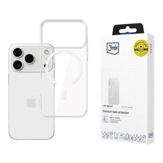 3mk ochranný kryt Clear MagCase pro Apple iPhone 17 Pro Max