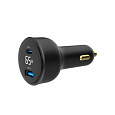 GEMBIRD Nabíječka do auta, 1x USB, 1xUSB-C, rychlo-nabíječka, QC3.0, 65 W, černá