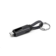 WG - Kabel + magnetická kabelová klíčenka 3v1, tmavě šedá