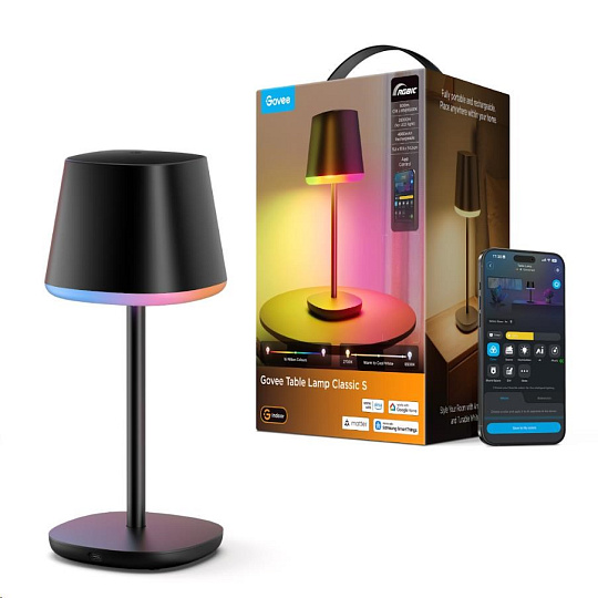 Govee Table Lamp Classic S RGBICWW stolní lampa, Matter Govee Table Lamp Classic S RGBICWW stolní lampa, Matter