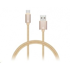 CONNECT IT Wirez Premium Metallic USB C - USB, rose gold, 1 m CONNECT IT Wirez Premium Metallic USB C - USB, rose gold, 1 m