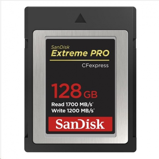 SanDisk Extreme Pro CFexpress Card 128GB, Type B, 1700MB/s Read, 1200MB/s Write