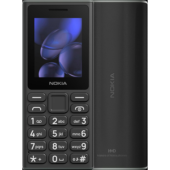 Nokia 105 Dual SIM, 2G, černá (2025), (CZ, SK, HU)