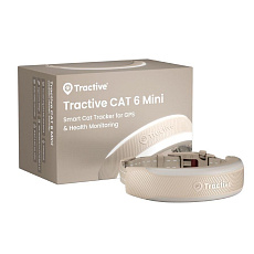 Tractive CAT 6 Mini – chytrý GPS lokátor pro kočky a monitor zdraví s integrovaným obojkem - hnědý Tractive CAT 6 Mini – chytrý GPS lokátor pro kočky a monitor zdraví s integrovaným obojkem - hnědý