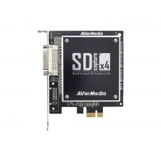 AVERMEDIA DarkCrystal SD Capture x4 (C968) PCI-E, nahrávací/střihová karta, SDK kit AVERMEDIA DarkCrystal SD Capture x4 (C968) PCI-E, nahrávací/střihová karta, SDK kit