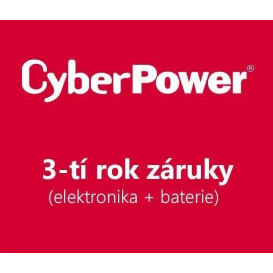 CyberPower 3. rok záruky pro BR1000ELCD, BR1000ELCD-FR