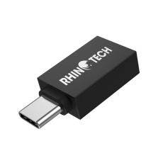 RhinoTech redukce USB-C (M) na USB-A (F), OTG, černá