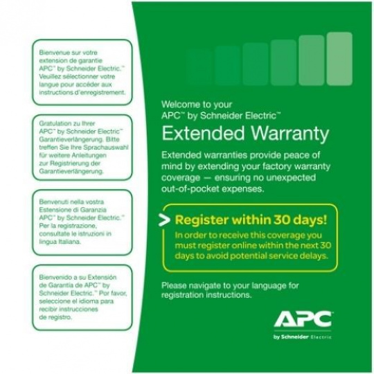 APC Easy (1) Year Extended Warranty for (New product purchases) Easy UPS SRV 2 kVA