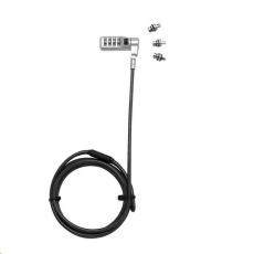 BAZAR - DICOTA Universal Security Cable Lock, 3 Exchangeable heads fits all slots, combination - Rozbaleno (Komplet) BAZAR - DICOTA Universal Security Cable Lock, 3 Exchangeable heads fits all slots, combination - Rozbaleno (Komplet)
