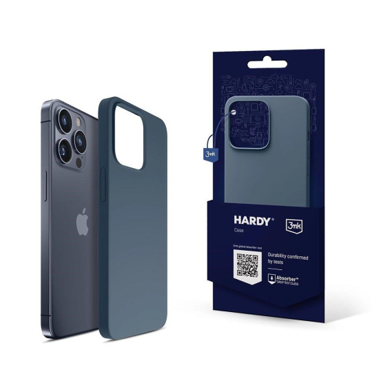 3mk ochranný kryt HARDY Silicone MagCase pro Apple iPhone 15 Pro, Royal Blue