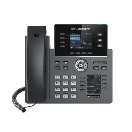 Grandstream GRP2614 [VoIP telefon - 4x SIP účet, HD audio, 24 prog.tl+4 předvoleb, 2xLAN 1Gbps, WiFi, Bluetooth, PoE]