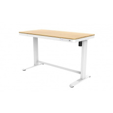 Delso WORKSTATION Elektrický výškově nastavitelný stůl dub/bílá Delso WORKSTATION Elektrický výškově nastavitelný stůl dub/bílá