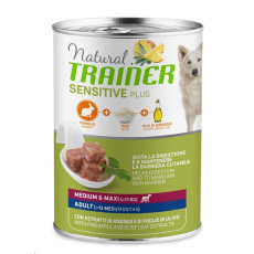 Konz. Trainer Natural SENS PLUS AD M&M kralik&ryze 400g LT