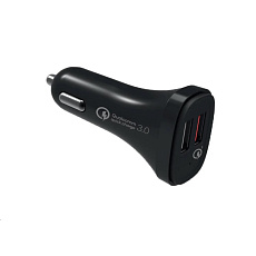 WG - Autonabíječka 2x USB-A, Quick Charge 3.0, 5,4 A, černá WG - Autonabíječka 2x USB-A, Quick Charge 3.0, 5,4 A, černá