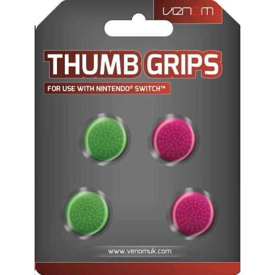 VENOM VS4917 Nintendo Switch Thumb Grips (4x) - Pink and Green