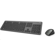 BAZAR - Hama set bezdrátové klávesnice a myši KMW-700, antracitová/černá - Poškozený obal (Komplet)