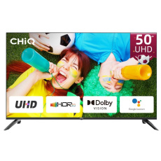 CHiQ U50G7LX TV 50", UHD, smart, Android 11, Dolby Vision, Frameless CHiQ U50G7LX TV 50", UHD, smart, Android 11, Dolby Vision, Frameless