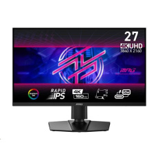 MSI LCD MPG 274URF QD, 27", 3840x2160, Rapid IPS, 160Hz, 0,5ms, VESA 75x75, Black MSI LCD MPG 274URF QD, 27", 3840x2160, Rapid IPS, 160Hz, 0,5ms, VESA 75x75, Black