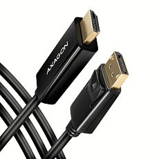 BAZAR - AXAGON RVD-HI14C2, DisplayPort -> HDMI 1.4 redukce / kabel 1.8m, 4K/30Hz - Poškozený obal (Komplet) BAZAR - AXAGON RVD-HI14C2, DisplayPort -> HDMI 1.4 redukce / kabel 1.8m, 4K/30Hz - Poškozený obal (Komplet)