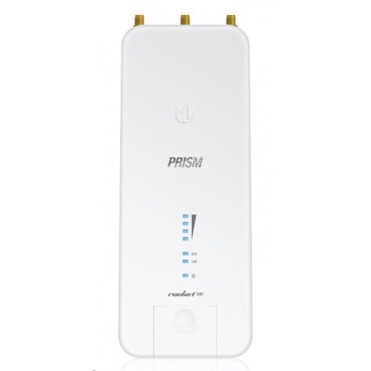 UBNT airMAX Rocket2 AC [airPRISM, AP/Client,  2.4GHz, airMAX ac, 27dBm, 2xRSMA, 1xGPS]