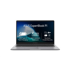 ASUS NTB ExpertBook P1 (P1503CVA-S7I38256X), i3-1315U, 15.6" FHD, 8GB, 256GB SSD, UHD, W11 Pro, Misty Grey ASUS NTB ExpertBook P1 (P1503CVA-S7I38256X), i3-1315U, 15.6" FHD, 8GB, 256GB SSD, UHD, W11 Pro, Misty Grey
