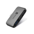 CONNECT IT Dokovací stanice CompactPRO USB-C, 1xUSB-A, 1xUSB-C, MicroSD/SD, šedá