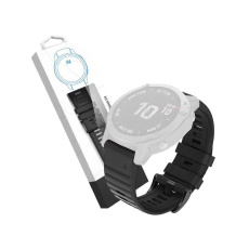 RhinoTech řemínek pro Garmin QuickFit silikonový outdoor 22mm černý RhinoTech řemínek pro Garmin QuickFit silikonový outdoor 22mm černý