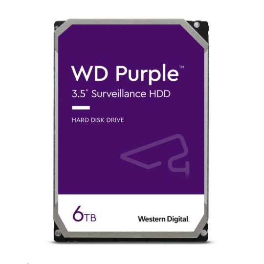 WD PURPLE WD64PURZ 6TB SATA/600 256MB cache, Low Noise, CMR