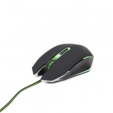 GEMBIRD myš MUSG-001-G optická, zeleno-černá, 2400 dpi, USB GEMBIRD myš MUSG-001-G optická, zeleno-černá, 2400 dpi, USB