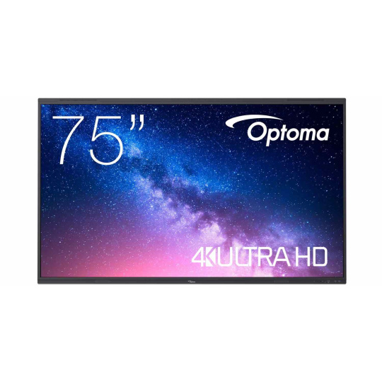 Optoma 5753RK IFPD 75" - interaktivní dotykový, 4K UHD, multidotyk 40prstu, Android 13,  8GB RAM / 64GB ROM - DEMO