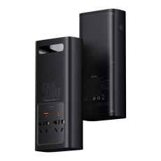 Baseus měnič napětí do 500W černá Baseus měnič napětí do 500W černá