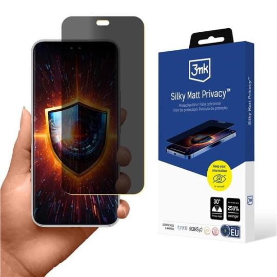 3mk ochranná folie Silky Matt Privacy pro Honor 400 PRO 3mk ochranná folie Silky Matt Privacy pro Honor 400 PRO