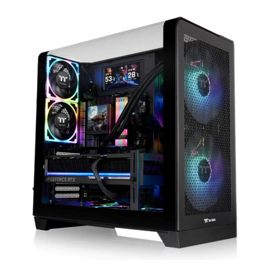 THERMAL TAKE Case View 390 Air, ATX, Průhledná bočnice, 2x 120mm Fan, černá THERMAL TAKE Case View 390 Air, ATX, Průhledná bočnice, 2x 120mm Fan, černá
