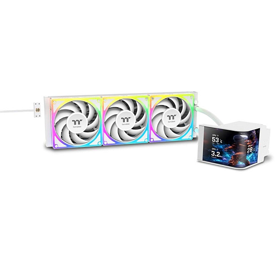 BAZAR - THERMALTAKE Vodní chladič MAGCurve 360 Ultra Snow Edition, 3x120mm ARGB, bílá, rozbaleno BAZAR - THERMALTAKE Vodní chladič MAGCurve 360 Ultra Snow Edition, 3x120mm ARGB, bílá, rozbaleno