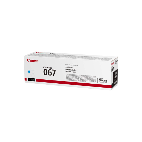 Canon TONER 067 azurová pro i-SENSYS LBP631Cw, LBP633Cdwa, MF651Cw, MF655Cdw, MF657Cdw (1250 str.)