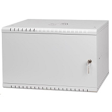 LEXI-Net 19" nástěnný rozvaděč Basic 6U 520x350, plechové dveře, bez zad, rozložený, šedý LEXI-Net 19" nástěnný rozvaděč Basic 6U 520x350, plechové dveře, bez zad, rozložený, šedý