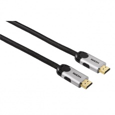 Hama HDMI kábel, 3 m, pozlátený, opletený, nebalený