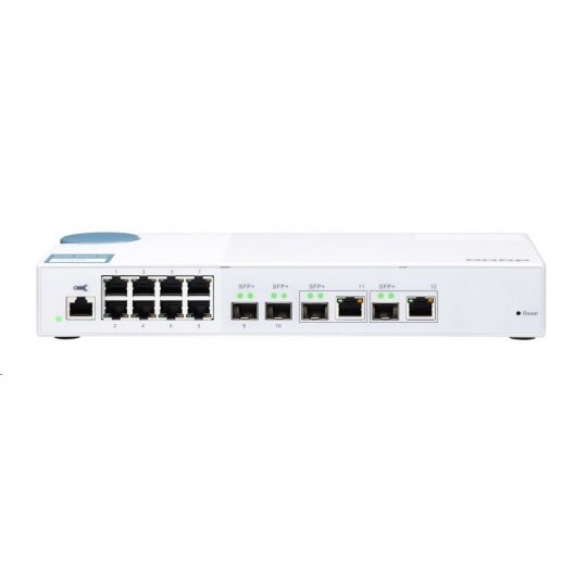 QNAP switch QSW-M408-2C (8x1GbE,2xSFP+, 2x10GbE RJ45/SFP+)