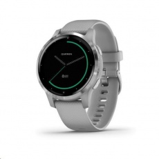 Garmin monitorovací náramek a hodinky vívoactive4S Silver/Gray Band - rozbaleno Garmin monitorovací náramek a hodinky vívoactive4S Silver/Gray Band - rozbaleno