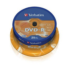 BAZAR - VERBATIM DVD-R(25-Pack)Spindle/General Retail/16x/4.7GB - Poškozený obal (Komplet) BAZAR - VERBATIM DVD-R(25-Pack)Spindle/General Retail/16x/4.7GB - Poškozený obal (Komplet)