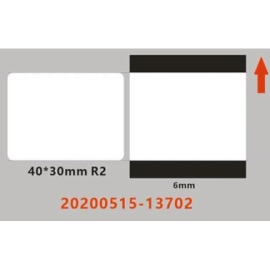 Niimbot štítky ER 40x30mm 230ks Průhledné pro B21, B21S, B3S,B1