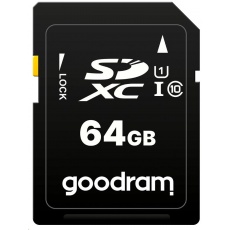 GOODRAM SDXC karta 64GB (R:100/W:10 MB/s) UHS-I Class 10 GOODRAM SDXC karta 64GB (R:100/W:10 MB/s) UHS-I Class 10