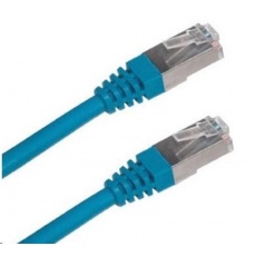 Patch kabel Cat5E, FTP - 1m, modrý