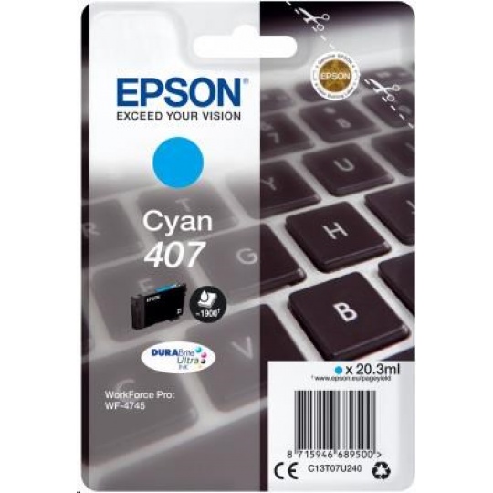 EPSON Ink bar WF-4745 Series Ink Cartridge "Klávesnice" L Cyan 1900 str. (20,3 ml)