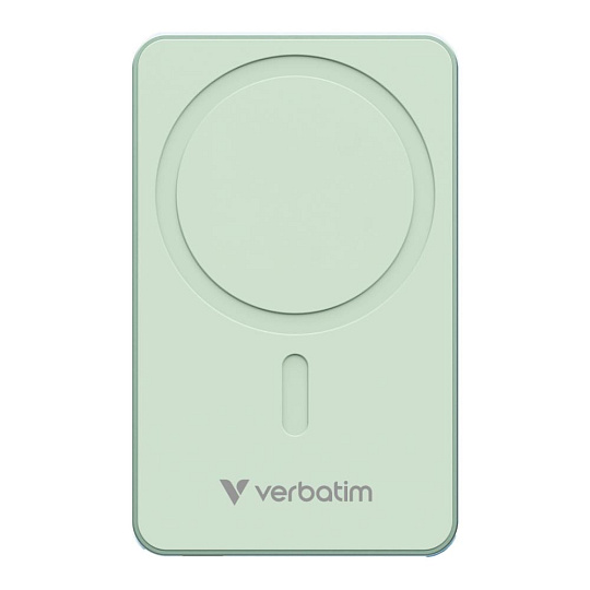 VERBATIM Powerbanka Charge 'n' Go Essentials, Magnetická, 10000 mAh, USB-C, Zelená