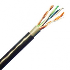 UTP kabel PlanetElite, Cat5E, drát, dvojitý venkovní PE+PE, černý, 305m, cívka UTP kabel PlanetElite, Cat5E, drát, dvojitý venkovní PE+PE, černý, 305m, cívka